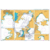 British Admiralty Nautical Chart  1644: Mediterranean Sea, Ports and Anchorages on the South-West Coast of Turkey